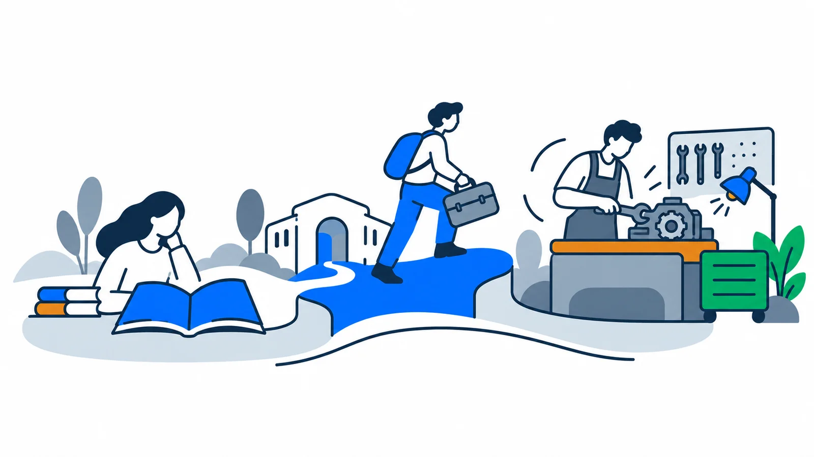 Illustration about Vocational Training in Norway: admission, costs and credits