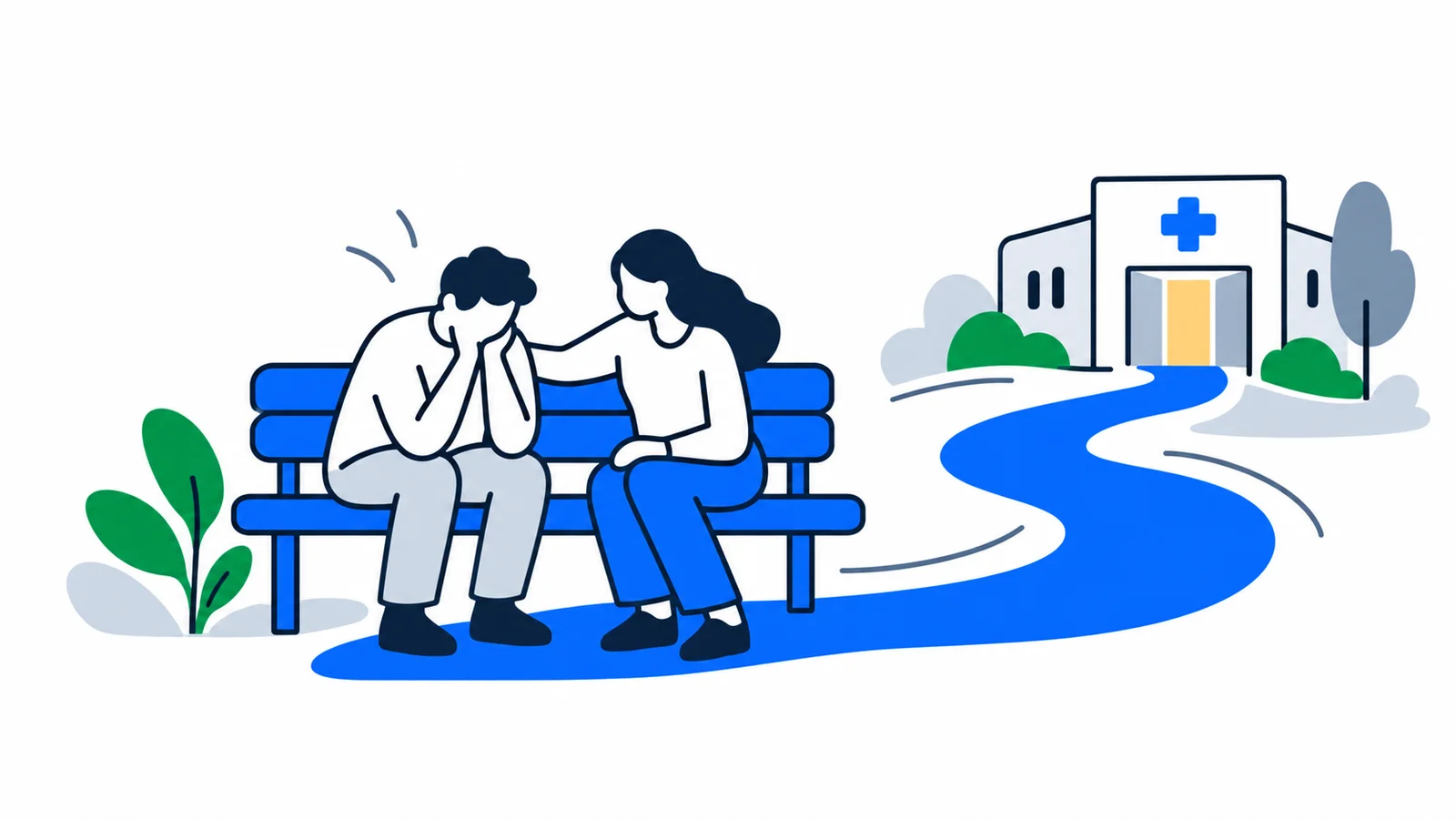 Illustration about Mental health in Norway: help, GP and low-threshold services