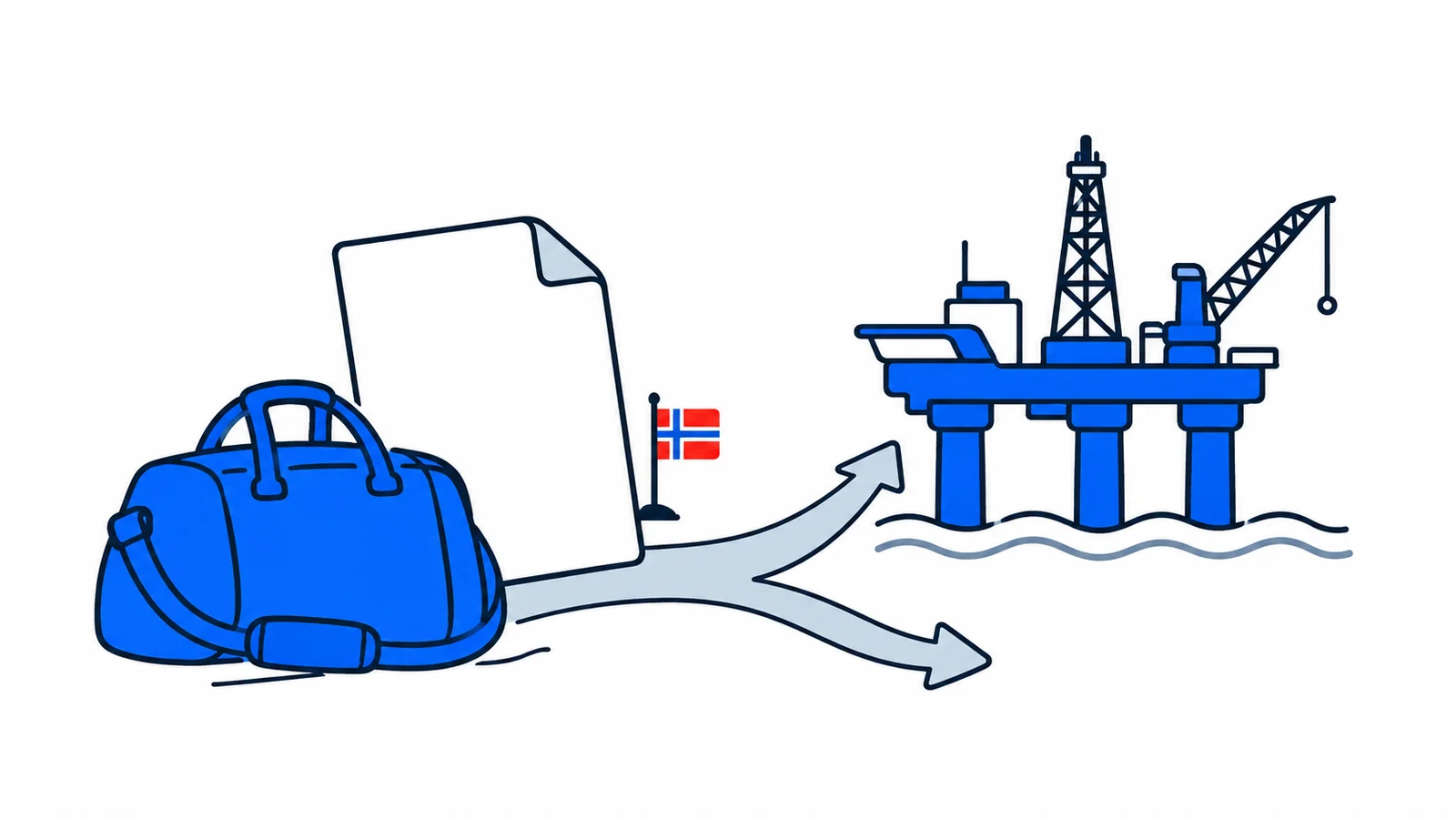 Illustration about Offshore work: do you need a residence permit in 2026